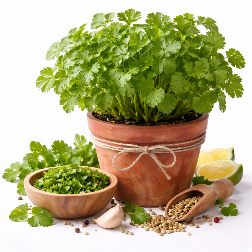 Persil frisé en pot