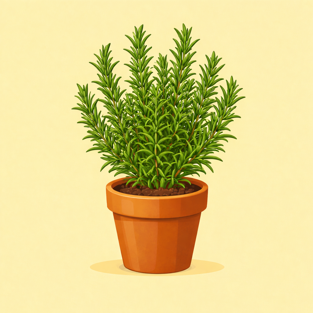 Romarin en pot